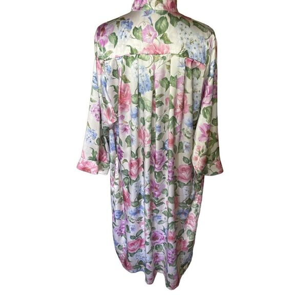 Brownstone Studio Women’s Multicolor Floral Print Midi Nightgown Size PM - Picture 6 of 8
